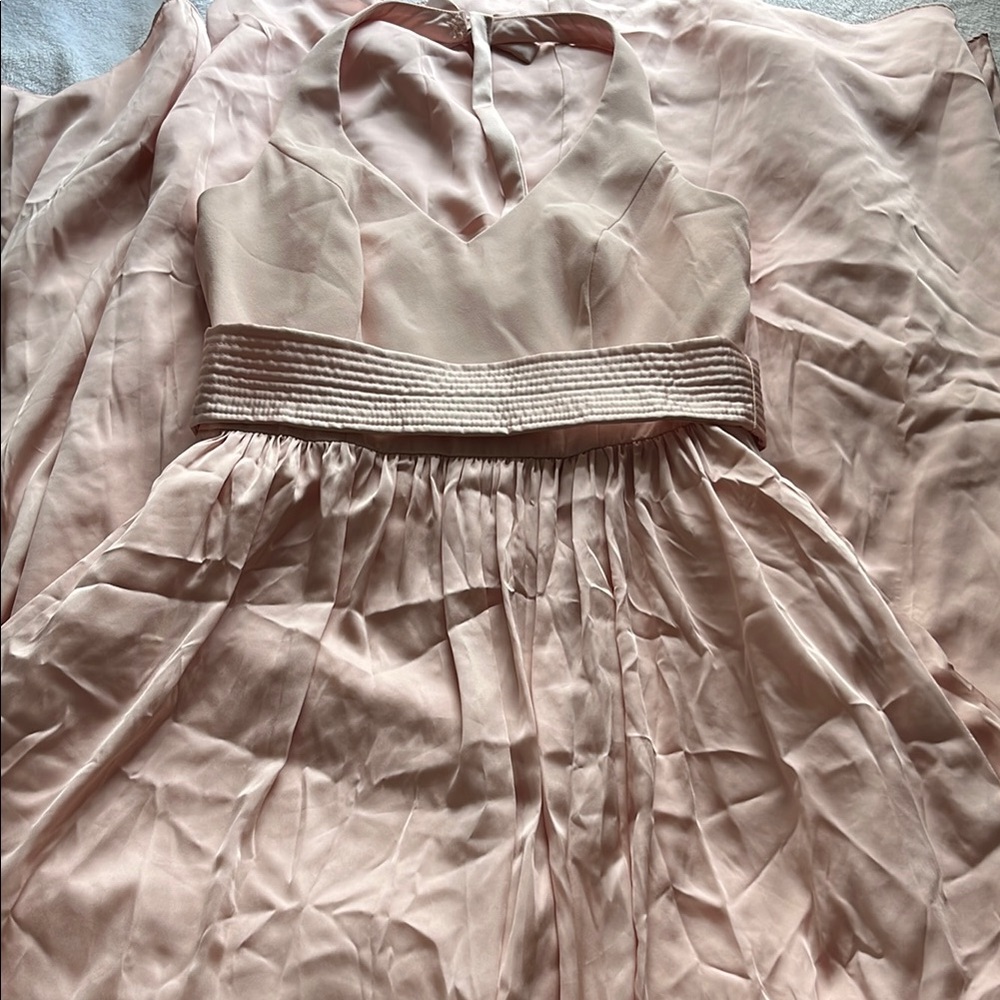 Elegant Pink Bridesmaid Dress - Picture 2 of 7
